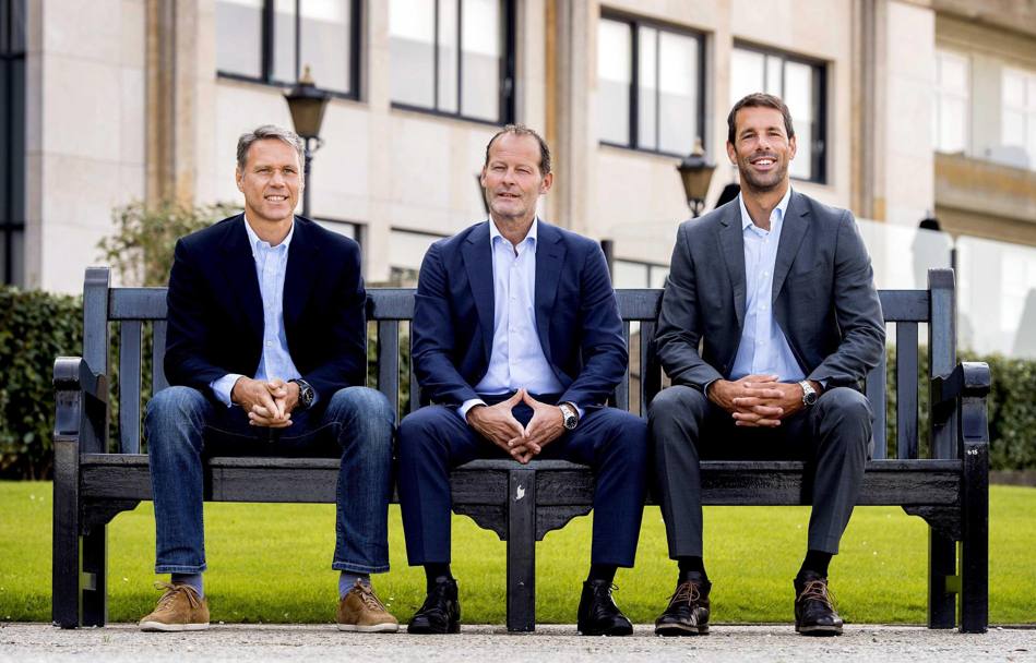 I magnifici 3: Marco van Basten, Danny Blind e Ruud van Niistelrooy; pronti a guidare gli Orange, la nazionale di calcio olandese. (Epa)